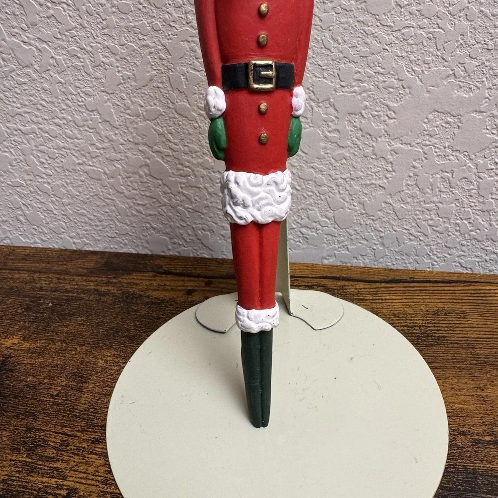 Dept 56 Nutcracker Santa Icicle Pencil Ornaments Lot 2 Vintage Christmas 8in 90s